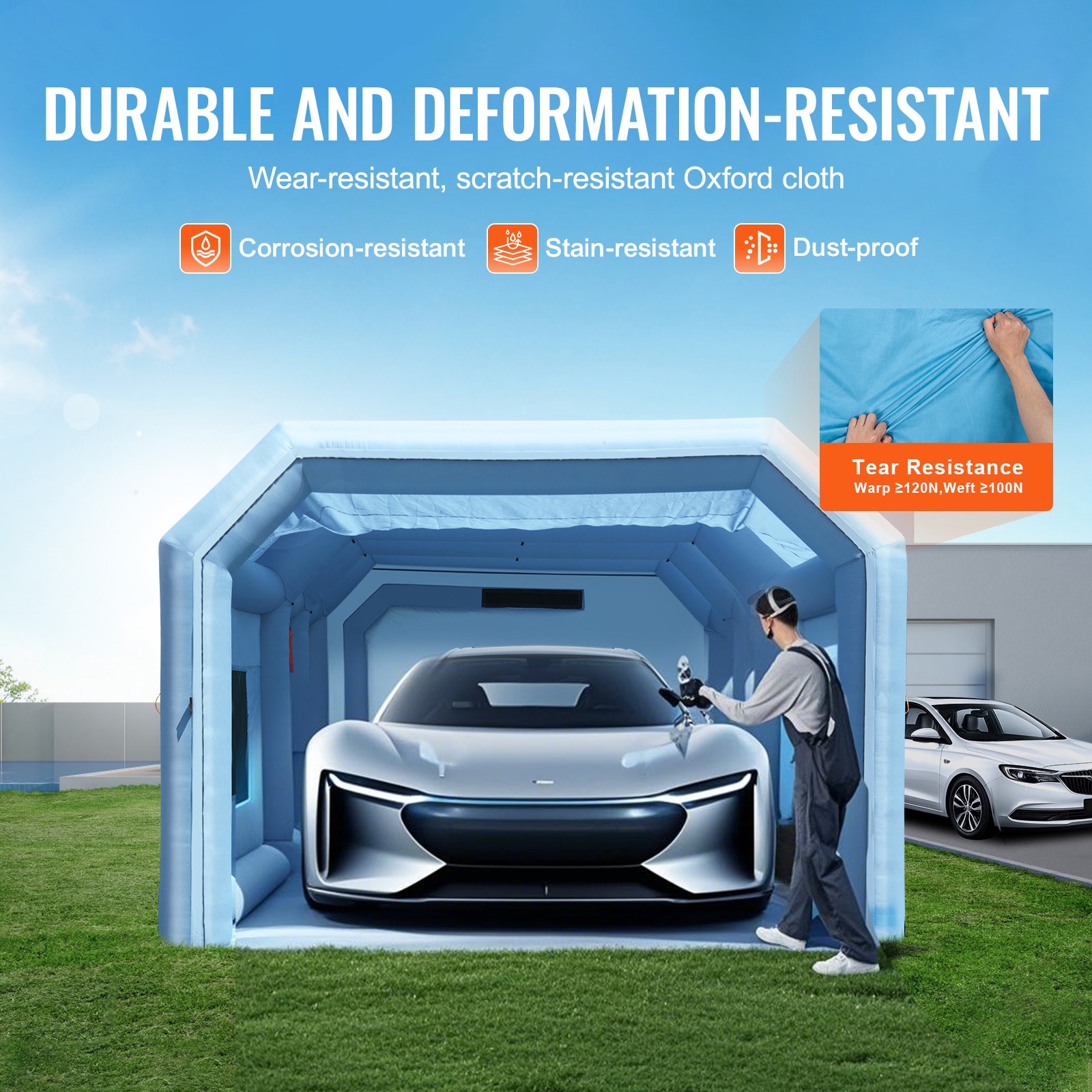 Inflatable Paint Booth For Cars And Trucks With Air Filter System_voghion.com